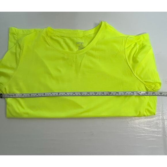Danskin Now Dri More Neon Yellow Semi Fitted Tee XXL - Picture 5 of 8
